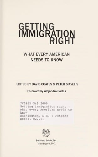 Getting immigration right