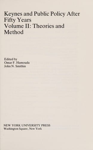 Keynes and public policy after fifty years
