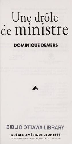 Une drole de ministre