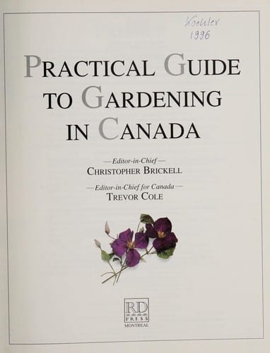 Practical guide to gardening in Canada