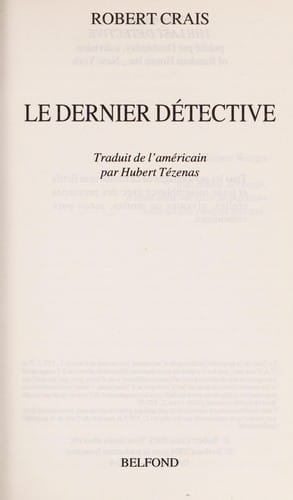 Le dernier detective