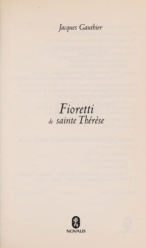 Fioretti de sainte Therese