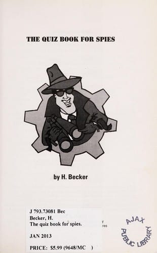 The quiz book for spies