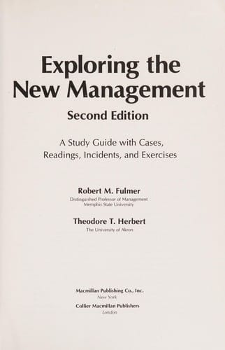 Exploring the new management