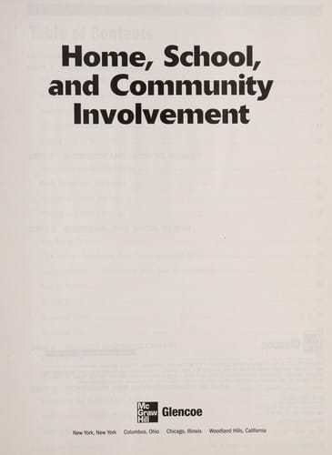 Home, school, and community involvement
