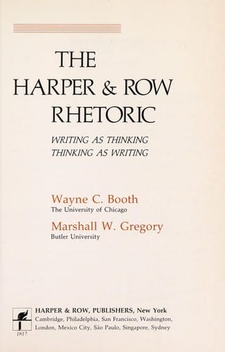 The Harper & Row rhetoric