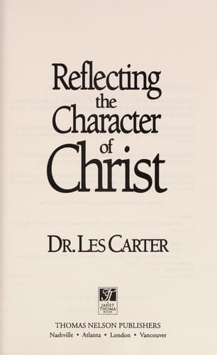 Reflecting the character of Christ