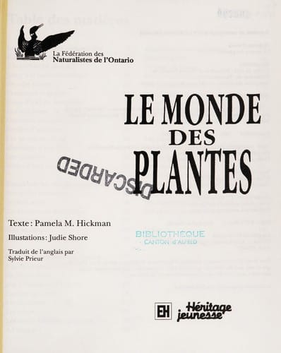 Le monde des plantes