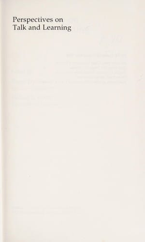 Perspectives on talk and learning