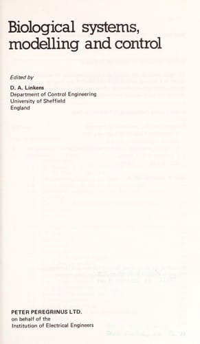 Biological systems, modelling, and control