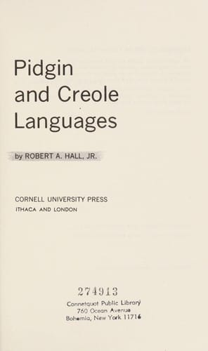 Pidgin and creole languages
