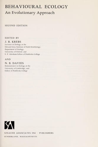 Behavioural ecology