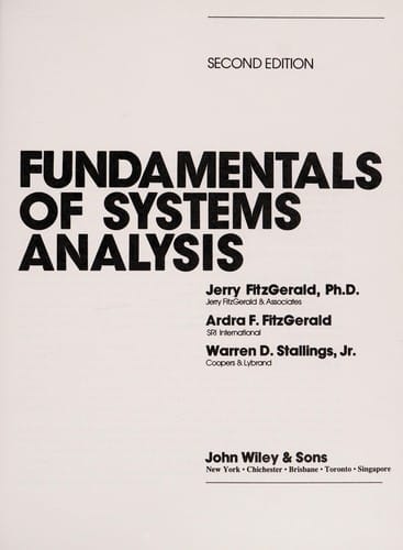 Fitzgerald Fundamentals of Systems Ana