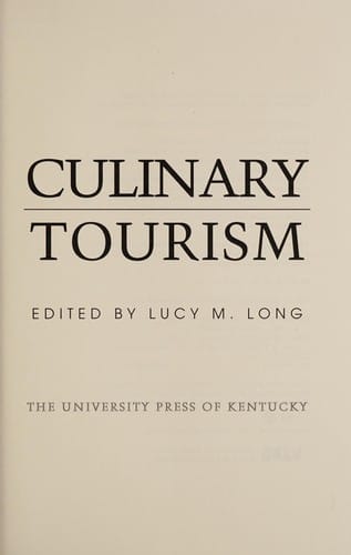 Culinary tourism