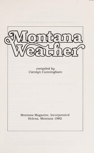 Montana weather