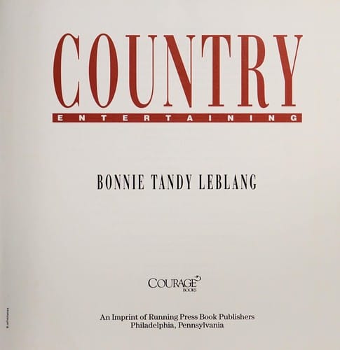 Country entertaining