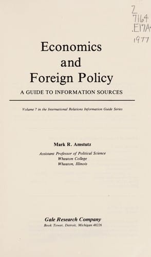 Economics and foreign policy