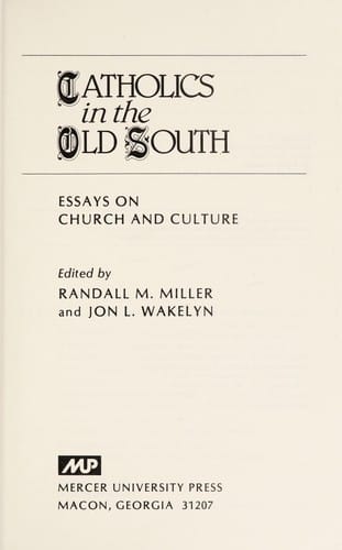 Catholics in the Old South