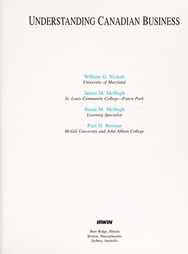 Understanding Canadian business