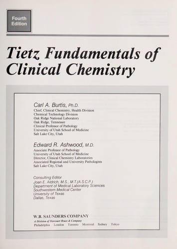 Tietz fundamentals of clinical chemistry