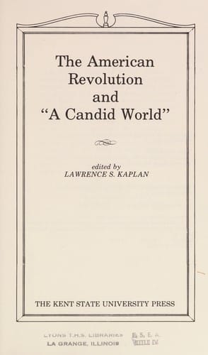 The American Revolution and "a candid world"