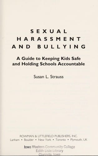 Sexual harassment and bullying