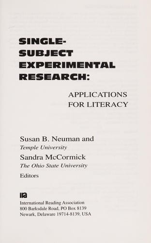 Single-subject experimental research