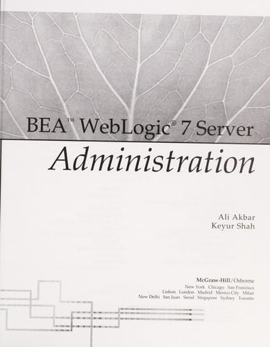 BEATM WebLogic® 7 Server Administration