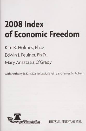 2008 index of economic freedom