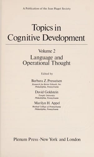 Language and operational thought
