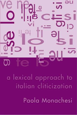 A lexical approach to Italian cliticization