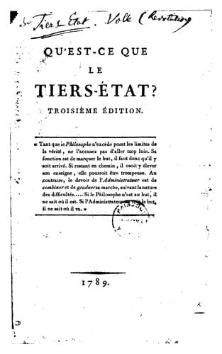 Qu'est-ce que le tiers-état?