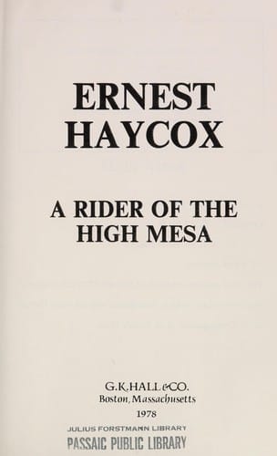 A rider of the high mesa