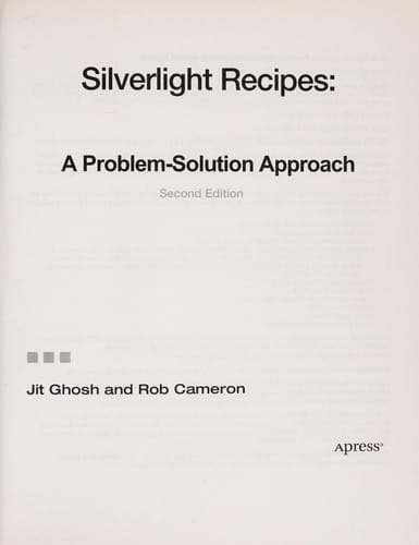 Silverlight Recipes