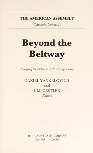 Beyond the beltway