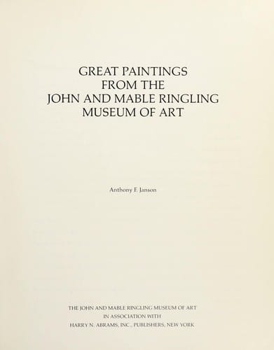 Great paintings from the John and Mable Ringling Museum of Art