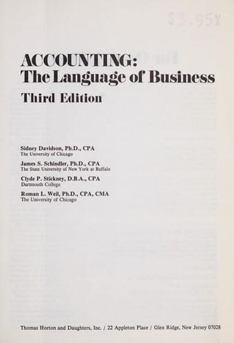Accounting : the language of business
