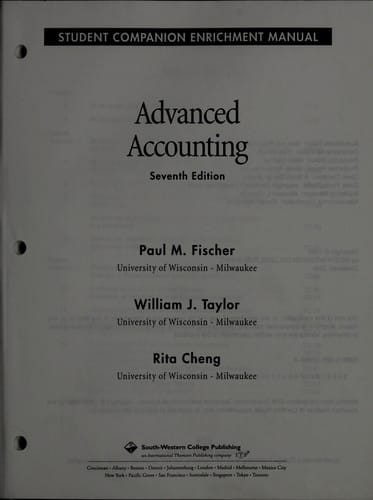 Advanced accounting : std complete enrichment manual