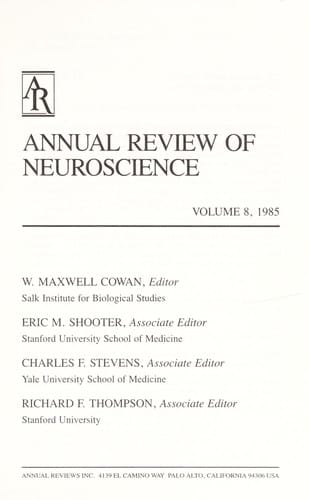Annual review of neuroscience