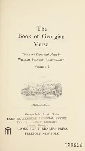 The book of Georgian verse