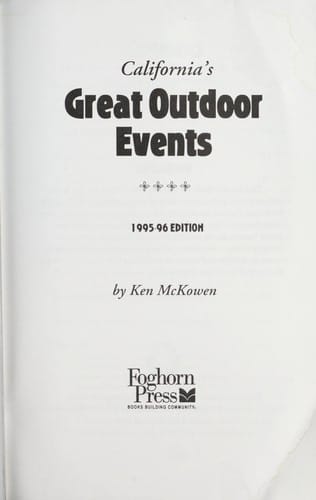 California's great outdoor events