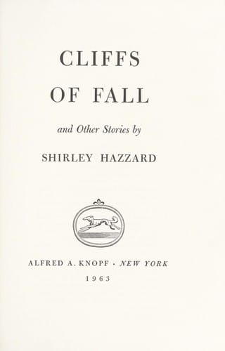 Cliffs of fall, and other stories