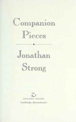 Companion pieces