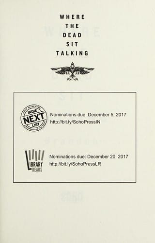 Where the dead sit talking