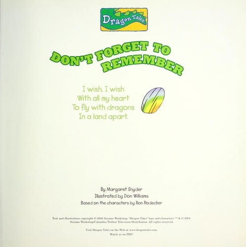 Don't forget to remember