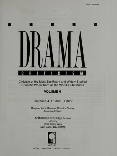 Drama Criticism