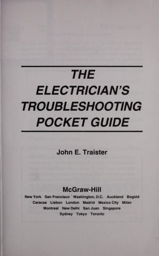 The electrician's troubleshooting pocket guide