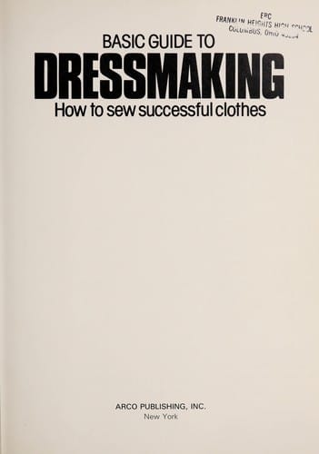 Basic guide to dressmaking