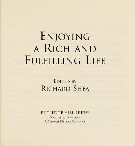 Enjoying a rich and fulfilling life