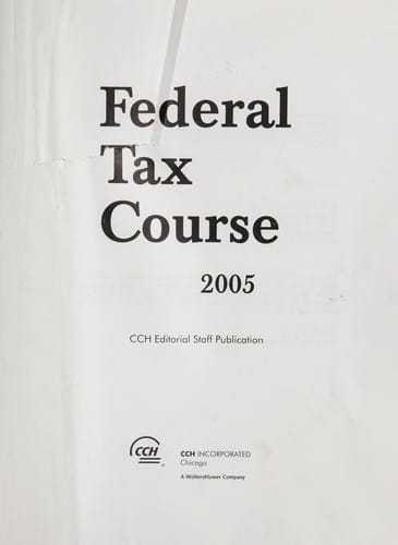Federal tax course, 2005